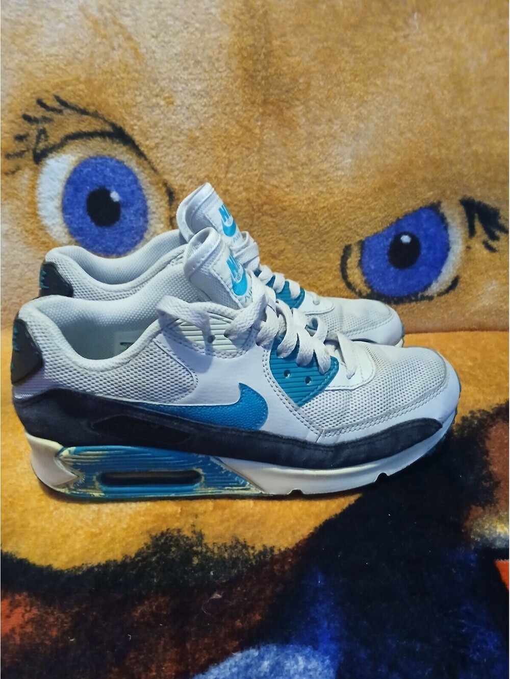 Nike Air Max Men's Sneakers Size 8 US White Blue